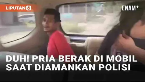 VIDEO: Ngakak! Viral Pria Berak di Mobil Saat Diamankan Polisi