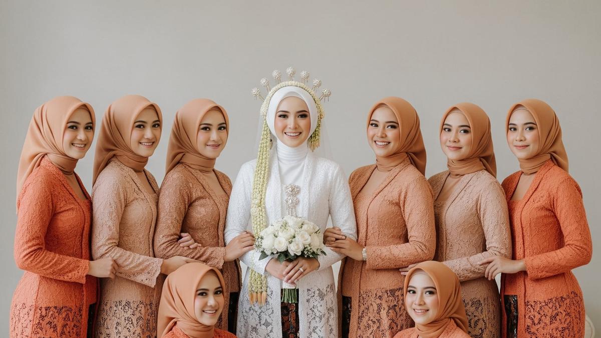 11 Model Kebaya Bridesmaid Hijab Modern &amp; Stylish untuk Pengiring Pengantin 2025