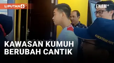 Dulu Kawasan Kumuh! Kini Sudah Berubah Jadi Rumah Cantik, Gibran Rakabuming Serahkan Kunci