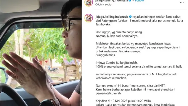 Gubernur NTT Sebut Aksi Pemalakan di Desa Adat Ratenggaro Bisa Rusak Citra Pariwisata. (dok.Instagram @jajago.keliling.indonesia/https://www.instagram.com/p/DJwEZqhytiT/Henry)