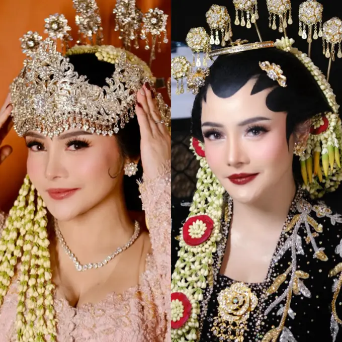 Mawar AFI Prewedding Mengenakan Siger Sunda dan Paes khas Pengantin Jawa