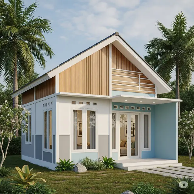Rumah Model American Classic Ukuran 5x10