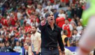 Pelatih Iran, Vahid Shamsae1 dalam laga final Piala Asia Futsal 2026 melawan Timnas Futsal Indonesia di Indonesia Arena, Jakarta