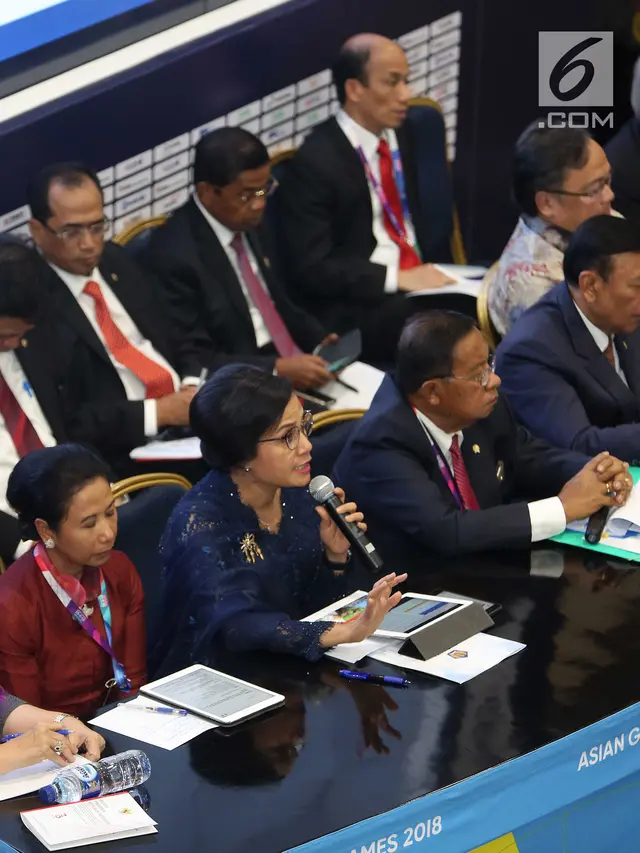 Paparkan RAPBN 2019, Menteri Kabinet Kerja Kompak Duduk Bersama