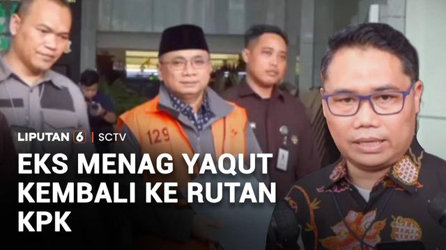 Mantan Menteri Agama, Yaqut Cholil Qoumas, mendatangi KPK untuk menempati rutan, Komisi Pemberantasan Korupsi. Yaqut tiba di Gedung Merah Putih KPK, setelah sempat berstatus tahanan rumah di masa Lebaran.