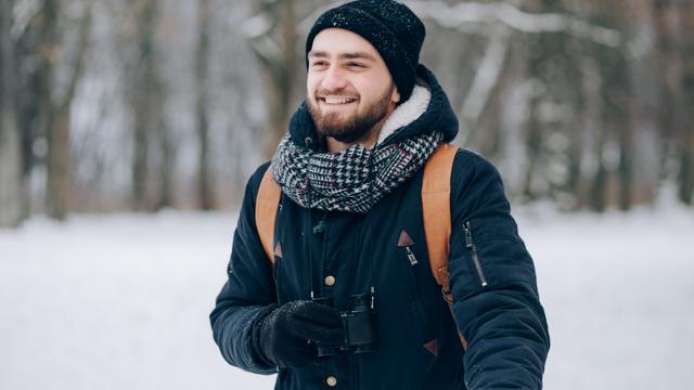 Ilustrasi jaket musim dingin