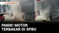Di Tanjung Pinang, Kepulauan Riau, sebuah sepeda motor terbakar saat sedang antre mengisi bahan bakar di SPBU. Kebakaran juga menyebabkan sejumlah pengendara yang mengisi BBM panik.