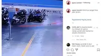 Viral Motor Jalan Sendiri di Parkiran (Instagram)