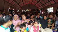 Para korban bencana alam di Bogor mengungsi di tempat lebih aman. (Liputan6.com/Achmad Sudarno)