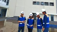 Pembangunan apartemen Citraland Vottorio tower Alesaandro di Wiyung Surabaya. (Dian Kurniawan/Liputan6.com)