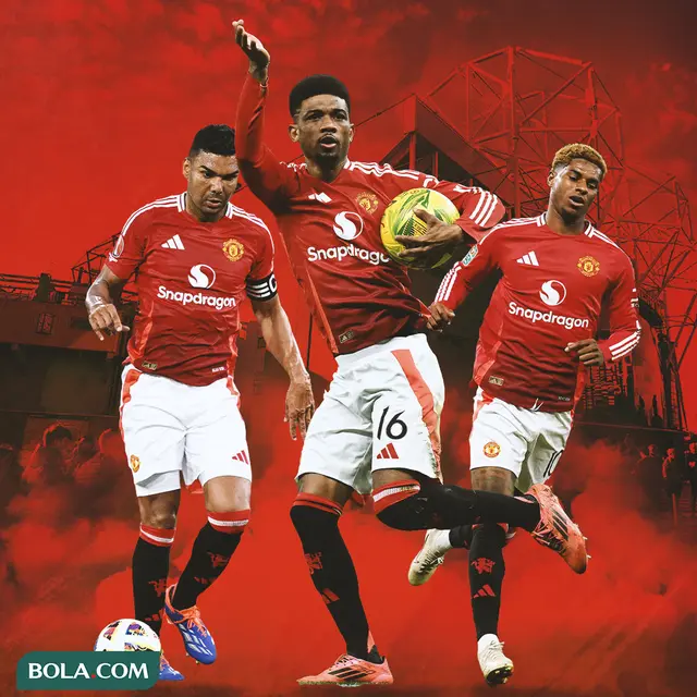 Manchester United - Casemiro, Amad Diallo, Marcus Rashford