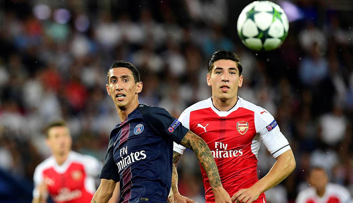 Grup A - Dalam bigmatch pertama Liga Champions, Arsenal berhasil menahan imbang tuan rumah PSG dengan skor 1-1. Sementara itu FC Gale juga berbagi angka 1-1 dengan wakil Bulgaria, Lodogorets. (AFP/Franck Fife)
