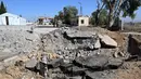 Pasukan Pertahanan Israel (IDF) mengatakan pihaknya menyerang lokasi infrastruktur teroris Hizbullah di perbatasan Jousieh yang melintasi wilayah utara Beqaa mengacu pada penyeberangan perbatasan Al-Qaa. (LOUAI BESHARA/AFP)