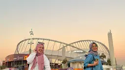 Lala sendiri sangat menikmati perjalanannya ke Qatar kali ini. Kini ia sudah terbiasa pergi ke luar negeri karena sering diajak oleh Nagita Slavina dan Raffi Ahmad. (Liputan6.com/IG/@shela_lala96)
