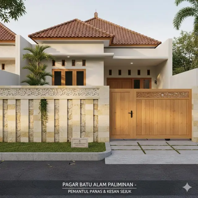 Pagar Batu Alam Palimanan (Gemini AI)