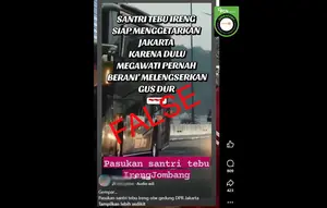 Hoaks Menerpa Santri Beredar di Medsos, dari Konvoi ke DPR hingga Bakar Pesantren