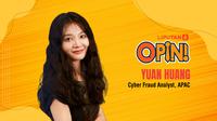 Yuan Huang, Cyber Fraud Analyst, APAC. (Liputan6.com)