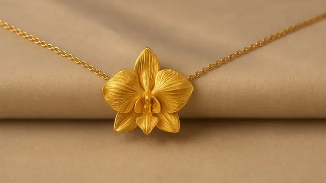 Kalung Model Bunga 10 Gram/Ilustrasi gambar oleh AI