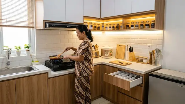 14 Inspirasi Penataan Dapur untuk Memudahkan Penggunaan, Lebih Rapi dan Praktis