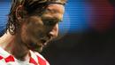 <p>Pemain Kroasia, Luka Modric saat laga 16 besar Piala Dunia 2022 melawan Jepang yang berlangsung di&nbsp;Al Janoub Stadium, Senin (05/12/2022). (AFP/Adrian Dennis)</p>
