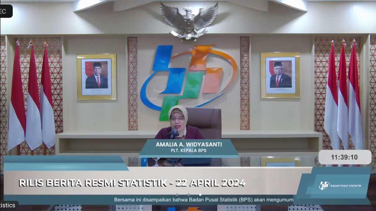 Plt Kepala BPS Amalia Adininggar Widyasanti