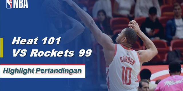 Cuplikan Hasil Pertandingan NBA : Heat 101 vs Rockets 99
