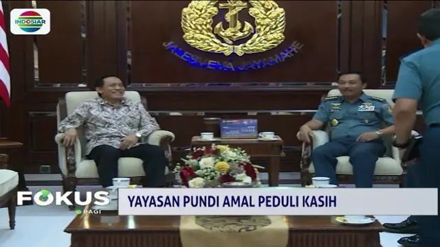 Kepala Staf Angkatan Laut, Laksamana Siwi Sukma Adji menerima kunjungan Yayasan Pundi Amal Peduli Kasih (YPAPK). TNI AL berharap kerja sama dengan YPAPK dapat terus berjalan.