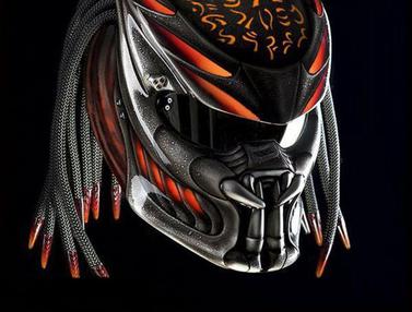 Helm Model Predator Cocok Buat Biker Motor Street Fighter