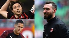 AC Milan diprediksi akan melakukan perombakan yang cukup signifikan musim depan. Nama-nama besar sudah dipastikan angkat kaki dari San Siro demi memperbaiki performa skuat dan neraca keuangan klub. (Kolase Foto AFP)