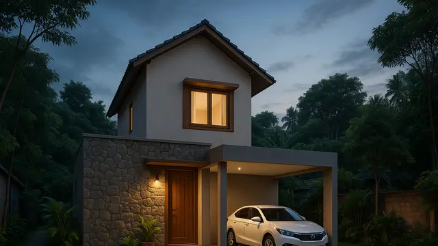 7 Gambar Rumah Kampung Type 36 Dua Lantai yang Enggak Terlihat Semrawut, Justru Tambah Rapi dan Mewah