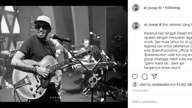 Glenn Fredly - Tompi (Foto: Instagram/@dr_tompi)