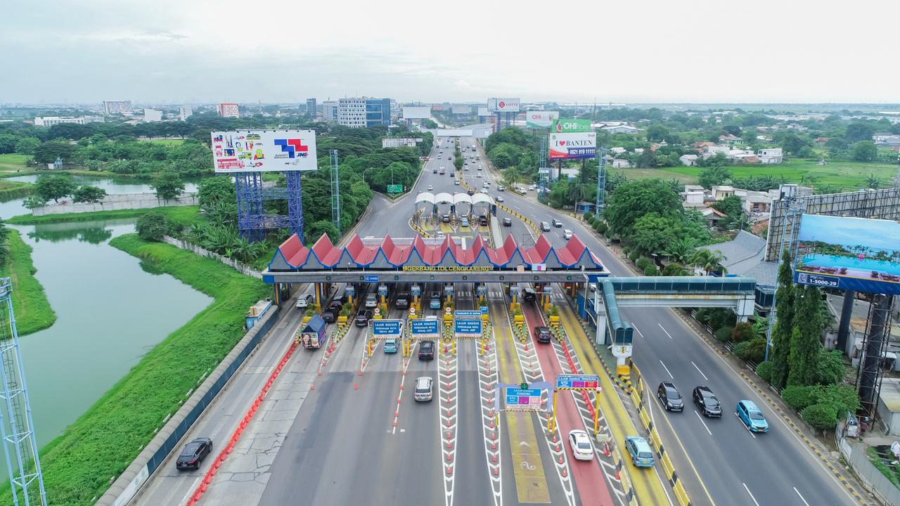 Jasamarga Metropolitan Tollroad Regional Division (JMT) mencatat volume lalu lintas di Ruas Tol wilayah Jabotabek dan Jawa Barat.