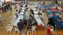 Di provinsi Leon, kebakaran di Yeres membuat sekitar 800 orang dievakuasi atau berlindung di rumah. Kebakaran juga mengancam Las Medulas—situs warisan dunia UNESCO—yang terkenal dengan tambang emas era Romawi. (CESAR MANSO/AFP)