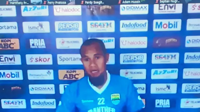 Konferensi pers virtual Persib Bandung, Supardi Nasir