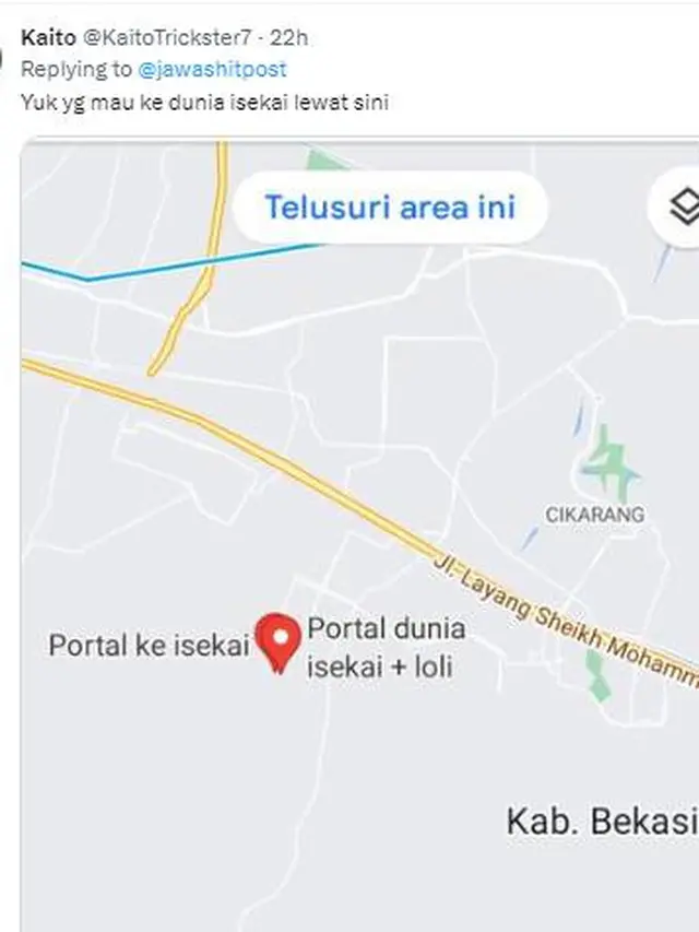 5 Penamaan Titik Google Maps ala Anak Wibu Ini Nyeleneh Banget