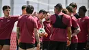 Swiss datang ke laga ini dengan bekal meyakinkan di laga pertama setelah mengalahkan Hungaria 3-1. (Fabrice COFFRINI / AFP)