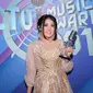 Via Vallen di SCTV Music Awards 2018 (Adrian Putra/Bintang.com)