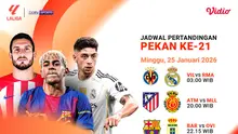 Simak Jadwal Live Streaming La Liga Pekan Ke-21, Tayang di Vidio