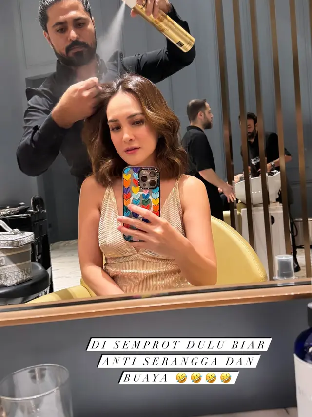 Tampilan Rambut Baru Shandy Aulia yang Tetap Nyalon Usai Banjir Besar di Dubai, Disebut Bisa Tahan Hujan Badai