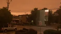 Kebakaran di California membuat Bay Area memerah seperti di Mars. (Tri Sulistyowati/California)