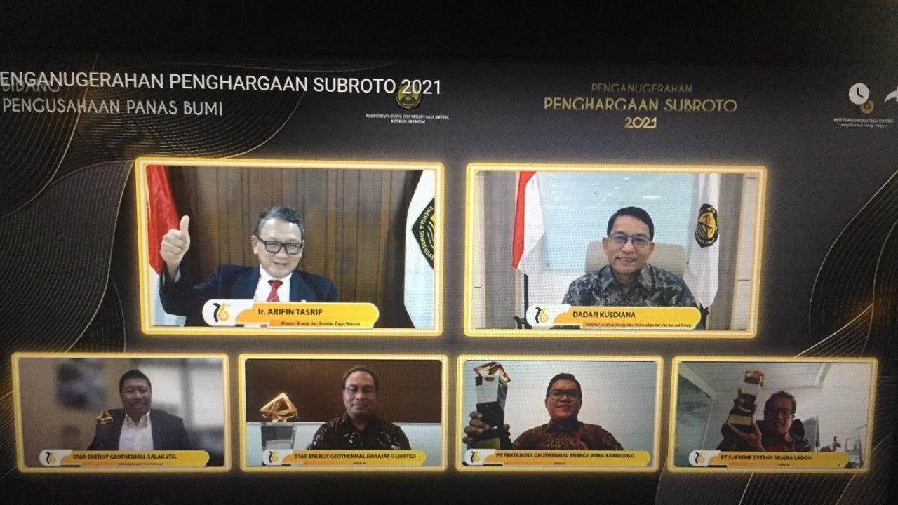Acara Penghargaan Subroto Award Kementerian Energi dan Sumber Daya Mineral (ESDM).