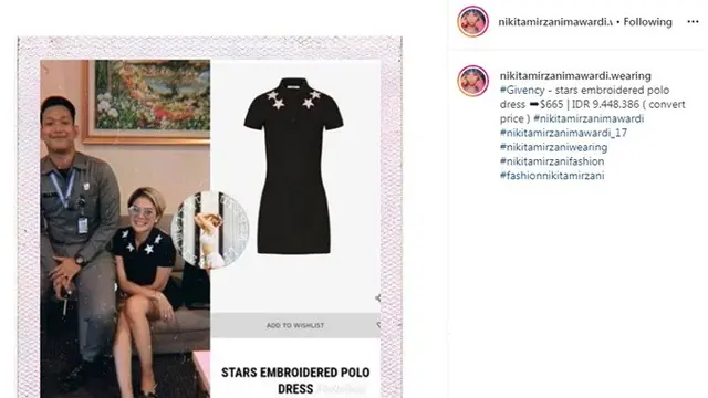 Terlihat Biasa, 7 Kaus Nikita Mirzani Ini Ditaksir Capai Puluhan Juta Rupiah