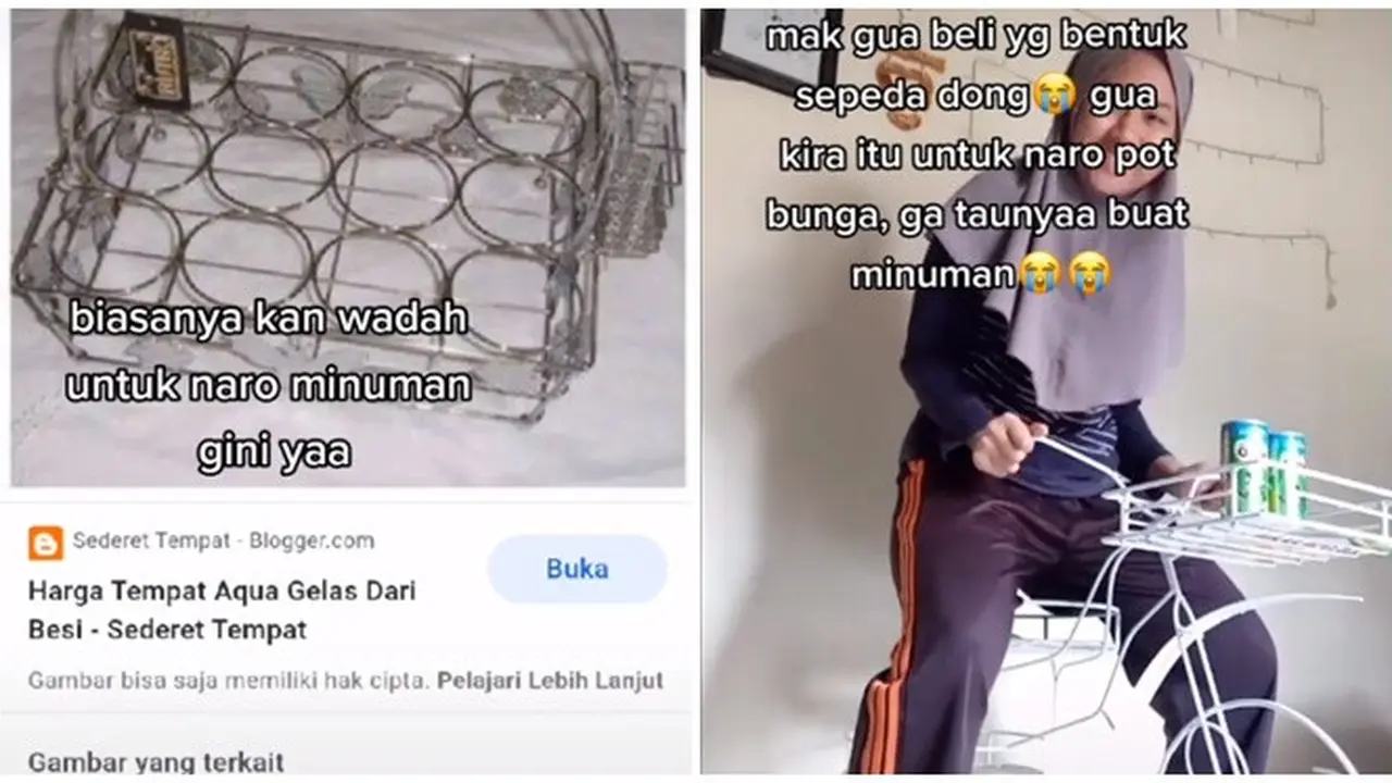 Dikira Pot Bunga, Tempat Minuman Unik Bentuk Sepeda Ini Bikin Salah Fokus