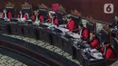 Diketahui, ada dua putusan yang akan dibacakan dalam sidang putusan MK hari ini, yaitu terhadap permohonan dari Anies Baswedan-Muhaimin Iskandar dan Ganjar Pranowo-Mahfud MD. (Liputan6.com/Angga Yuniar)