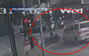 Kecelakaan maut ojol dengan ambulans di Palangka Raya