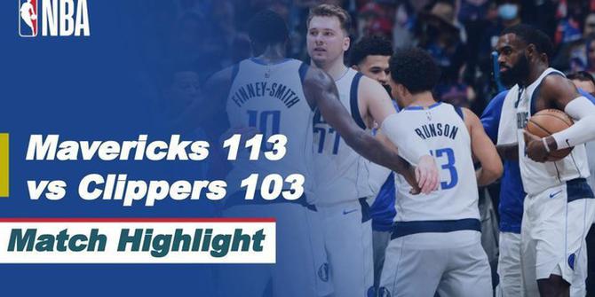 VIDEO: Highlights NBA Playoffs, Triple Double Luka Doncic Bawa Dallas Mavericks Kalahkan LA Clippers 113-103