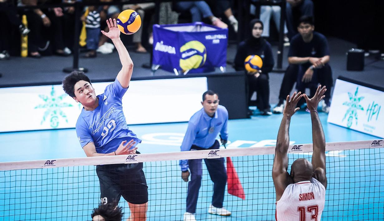Di partai final, Jakarta Bhayangkara Presisi dijadwalkan menghadapi klub kuat asal Iran, Foolad Sirjan Iranian, yang juga tampil dominan sepanjang turnamen. (Dok PBVSI)