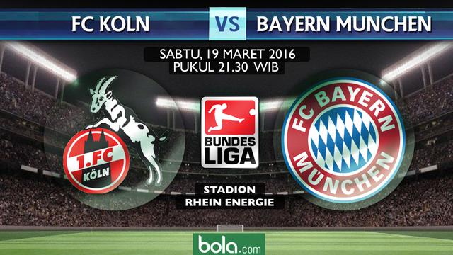 FC Koln vs Bayern Munchen (bola.com/Rudi Riana)
