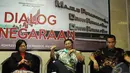 Kiri-kanan : Prof. Dr. Siti Zuhro, MA (Peneliti Pusat Penelitian Politik Lembaga Ilmu Pengetahuan Indonesia), Irjen Pol (Purn) Prof. Dr. Farouk Muhammad Syechbubakar (Wakil Ketua DPR RI) dan Refli Harun (hukum tata negara) (Liputan6.com/Andrian M Tunay)