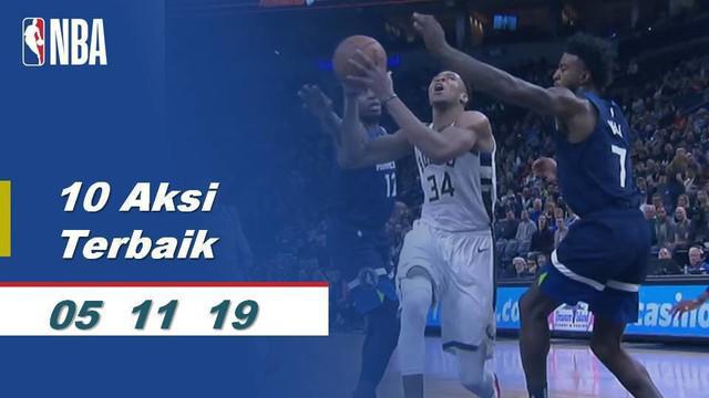 Berita Video 10 Aksi Terbaik 5 November di NBA 2019-2020